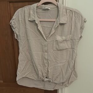 Beige blouse size small